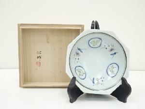 道具 ] - 道具 宮崎祐輔造 染錦三方兎文八角鉢（共箱）ネットショップ